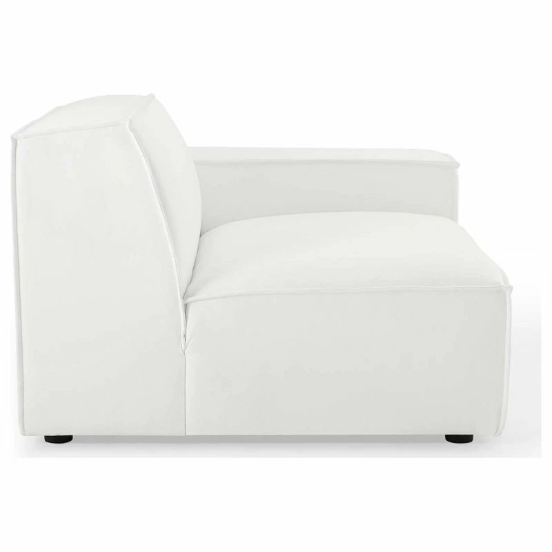LexMod Restore 3-Piece Sectional Sofa, White 7 LexMod Restore 3-Piece Sectional Sofa, White - Image 5