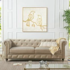Jennifer Taylor Home Winston 91" Tufted Chesterfield Sofa, Mink Beige Performance Velvet 16 Jennifer Taylor Home Winston 91" Tufted Chesterfield Sofa, Mink Beige Performance Velvet -GDF sofa Shop 37b1320803e67f83 6632 w800 h800 b0 p0