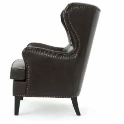 GDFStudio GDF Studio Romford Bonded Leather Wingback Club Chair, Brown 15 GDFStudio GDF Studio Romford Bonded Leather Wingback Club Chair, Brown -GDF sofa Shop 38313af801c43834 8770 w800 h800 b1 p0