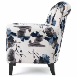 GDFStudio GDF Studio Manon Blue & White Floral Print Fabric Club Chair -GDF sofa Shop 3851635a036c6087 0985 w800 h800 b1 p0