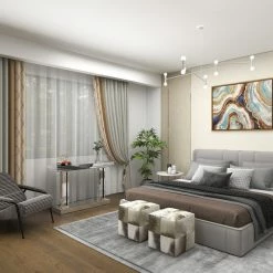 Brimfield & May Contemporary Gray Leather Stool 95920 -GDF sofa Shop 392110820189928a 2801 w800 h800 b0 p0