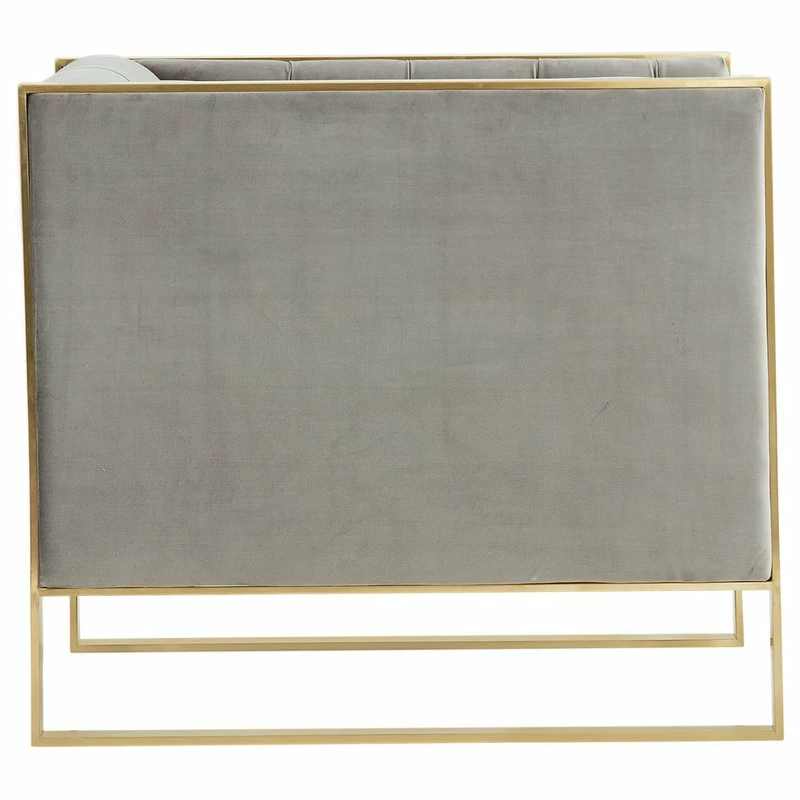 Vig Furniture Inc. Divani Casa Carlos Modern Gray Velvet And Gold Accent Chair 6 Vig Furniture Inc. Divani Casa Carlos Modern Gray Velvet And Gold Accent Chair - Image 5