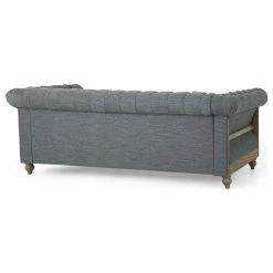 GDFStudio Bowes Chesterfield Tufted 3 Seater Sofa With Nailhead Trim, Charcoal + Dark Brow 16 GDFStudio Bowes Chesterfield Tufted 3 Seater Sofa With Nailhead Trim, Charcoal + Dark Brow -GDF sofa Shop 3ac190e703745697 9000 w800 h800 b1 p0
