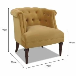 Jennifer Taylor Home Katherine Tufted Accent Chair, Mustard Gold Velvet -GDF sofa Shop 3b01282d0359867d 8856 w800 h800 b1 p0