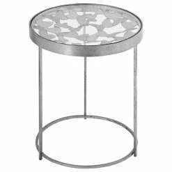 Meridian Furniture Butterfly End Table, Silver