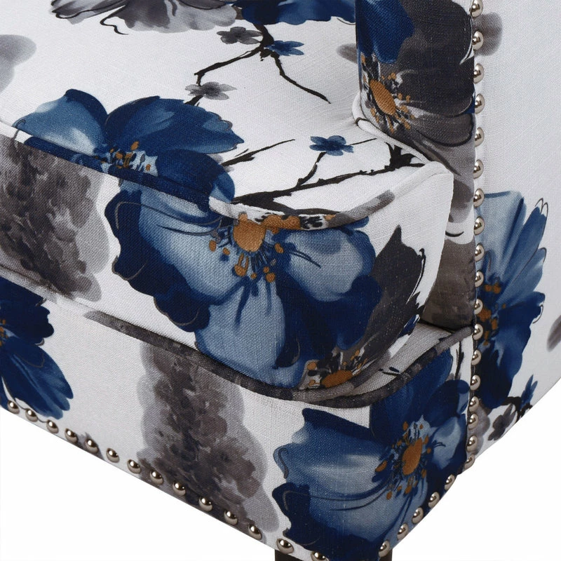 GDFStudio GDF Studio Manon Floral Print Fabric Club Chair 12 GDFStudio GDF Studio Manon Floral Print Fabric Club Chair - Image 10