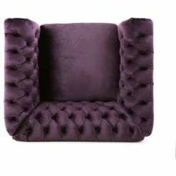 GDFStudio Leila Chesterfield Velvet Club Chair, Blackberry, Dark Brown -GDF sofa Shop 3bf1e73201d7a8ab 3596 w800 h800 b1 p0