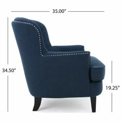GDFStudio GDF Studio Alfred Royal Vintage Design Upholstered Arm Chair, Dark Blue -GDF sofa Shop 3c11839b01aebf3d 9354 w800 h800 b1 p0