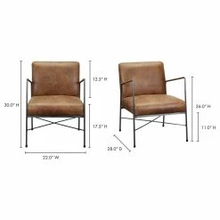 Moe's Home Collection Dagwood Leather Arm Chair Open Road Brown Leather -GDF sofa Shop 3c61c0e90e828f6f 1989 w800 h800 b1 p0