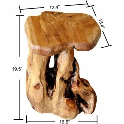 Greenage Cedar Roots Table Stand, Cedar, 14"x16.5"x19.5" -GDF sofa Shop 3ca17c740f04e250 4071 w800 h800 b1 p0