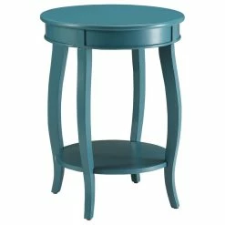 Acme Furniture Aberta Side Table, Teal