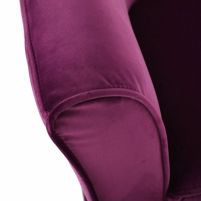 GDFStudio GDF Studio Rischa Fushsia New Velvet Swivel Chair With Loose Cover 9 GDFStudio GDF Studio Rischa Fushsia New Velvet Swivel Chair With Loose Cover - Image 7