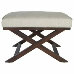 Cortesi Home ArixBench Ottoman, Beige