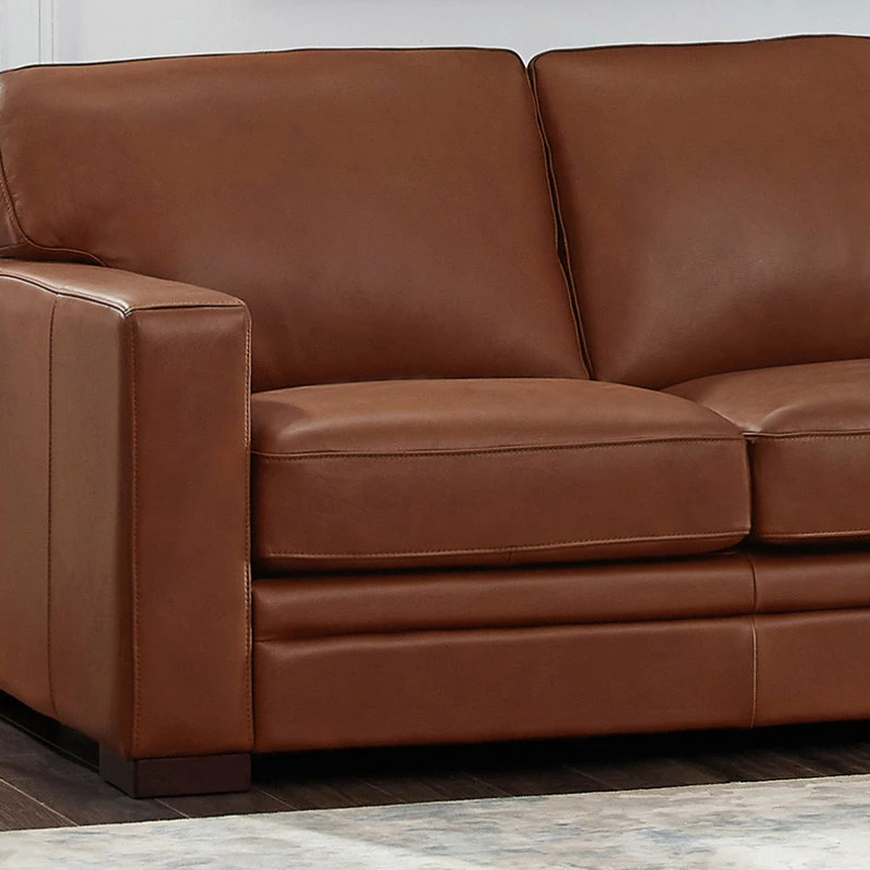 Hydeline USA Hydeline Dillon Top Grain Leather Sofa Collection, Cinnamon Brown, Sofa 9 Hydeline USA Hydeline Dillon Top Grain Leather Sofa Collection, Cinnamon Brown, Sofa - Image 7