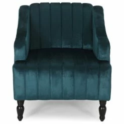 GDFStudio Candice Glam Velvet Club Chair, Teal/Dark Brown -GDF sofa Shop 3df1dcac01d7f5f0 3445 w800 h800 b1 p0