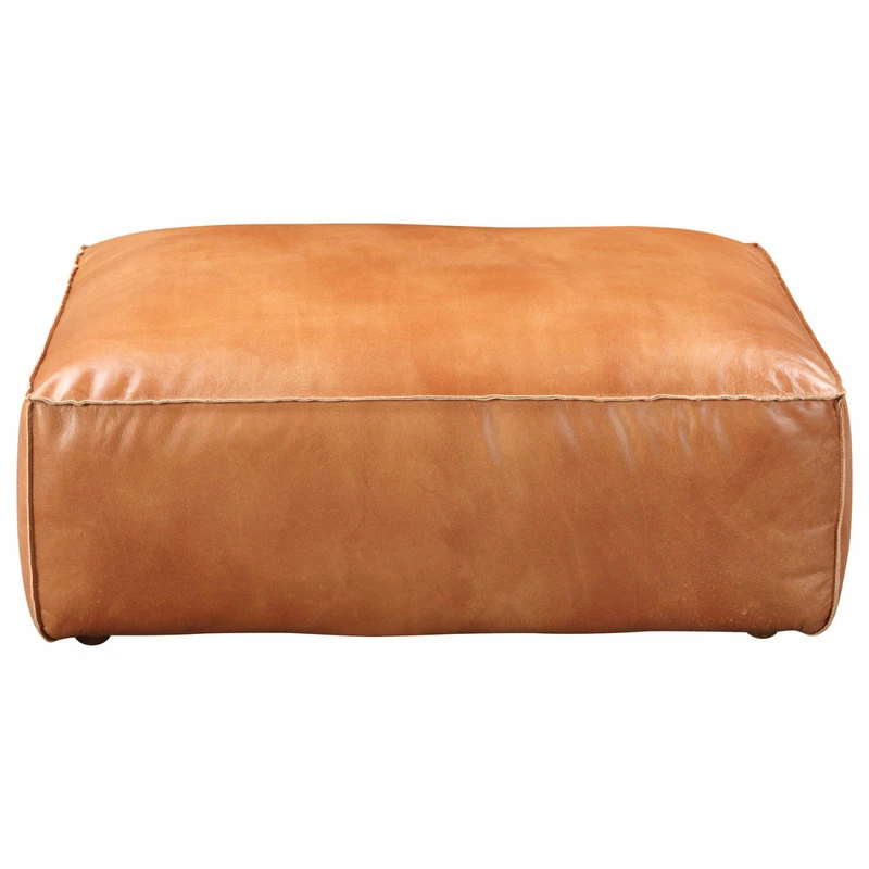 Moe's Home Collection Luxe Ottoman Tan 3 Moe's Home Collection Luxe Ottoman Tan