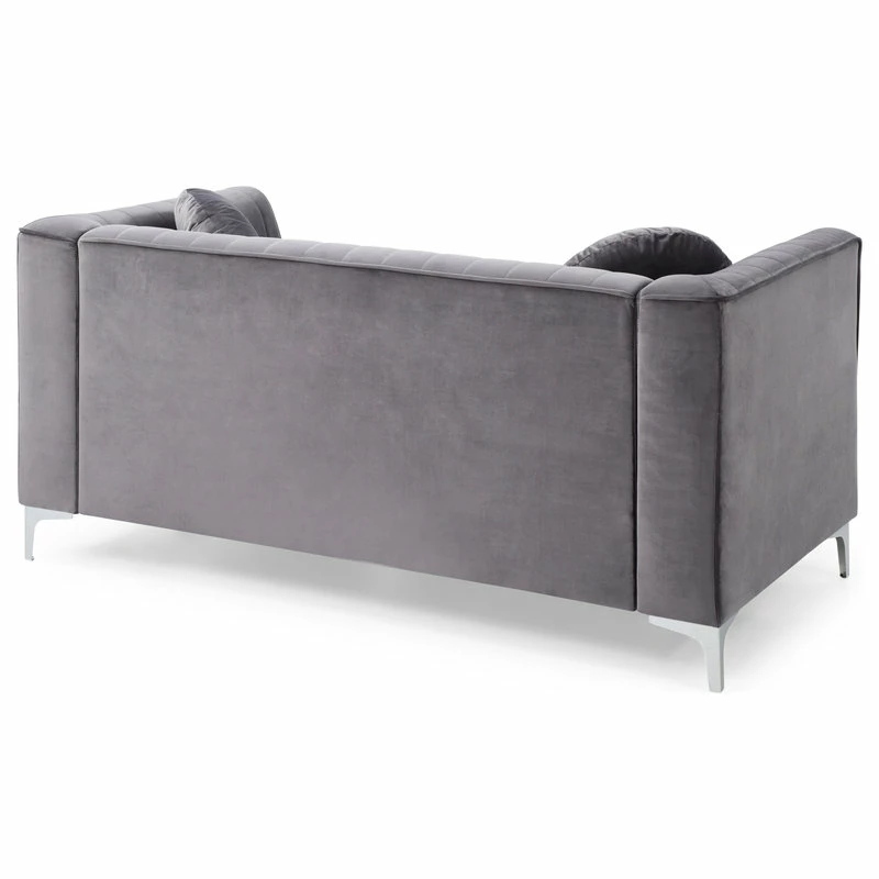 Glory Furniture Delray Loveseat, Gray 7 Glory Furniture Delray Loveseat, Gray - Image 5