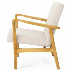 GDFStudio GDF Studio Isaac Mid Century Modern Fabric Club Chair, Ivory/Walnut 14 GDFStudio GDF Studio Isaac Mid Century Modern Fabric Club Chair, Ivory/Walnut -GDF sofa Shop 40c1965a01c98e47 0012 w800 h800 b1 p0