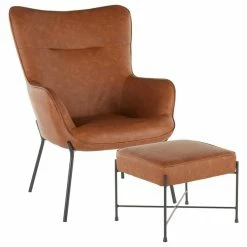 Lumisource Izzy Lounge Chair And Ottoman Set