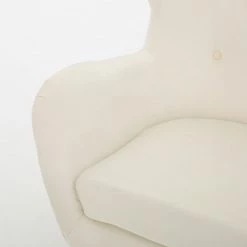 GDFStudio GDF Studio Kotop Contemporary New Velvet Wingback Arm Chair, Ivory -GDF sofa Shop 42013d7e022959fd 5783 w800 h800 b0 p0