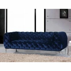 Meridian Furniture Mercer Navy Velvet Sofa -GDF sofa Shop 42119c1b02741193 6477 w800 h800 b0 p0