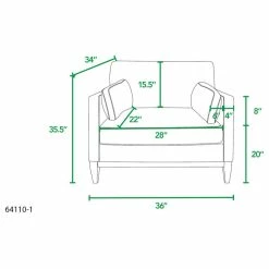 Jennifer Taylor Home Knox 36" Modern Farmhouse Arm Chair, Olive Green Performance Velvet 27 Jennifer Taylor Home Knox 36" Modern Farmhouse Arm Chair, Olive Green Performance Velvet -GDF sofa Shop 42d1eeb101b9381f 6251 w800 h800 b1 p0