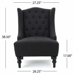 GDFStudio GDF Studio Adriana Tall Wingback Tufted Fabric Club Chair, Dark Charcoal 12 GDFStudio GDF Studio Adriana Tall Wingback Tufted Fabric Club Chair, Dark Charcoal -GDF sofa Shop 43314fc801b31301 7312 w800 h800 b1 p0