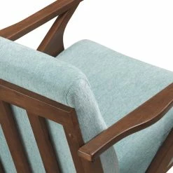 Omax Decor Zola Lounge Chair, Mint/Walnut -GDF sofa Shop 4481322a0e07fdd5 8811 w800 h800 b0 p0