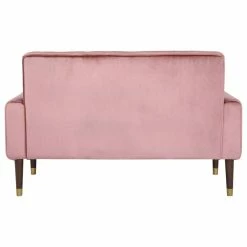 GDFStudio Aubrie Tufted Velvet Loveseat With Gold Tipped Tapered Legs, Blush, Gold Finish -GDF sofa Shop 44c140e001dcf928 1934 w800 h800 b1 p0