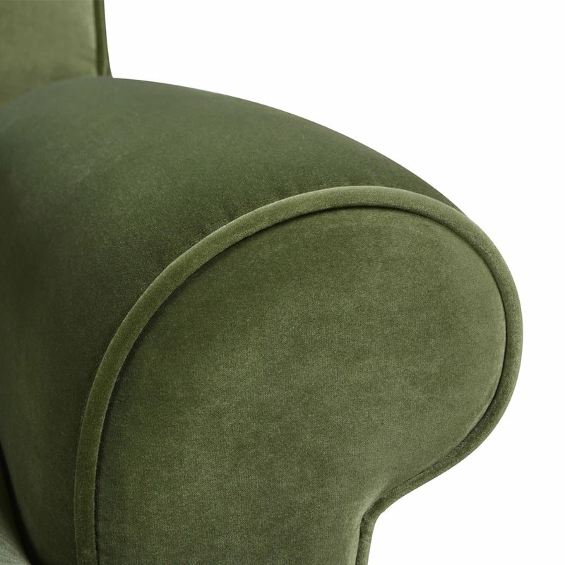 Jennifer Taylor Home Alana 88" Lawson 3-Seater Sofa, Olive Green Performance Velvet 13 Jennifer Taylor Home Alana 88" Lawson 3-Seater Sofa, Olive Green Performance Velvet - Image 11