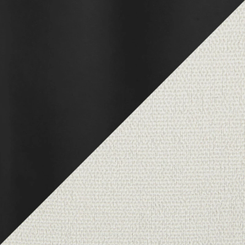 Lumisource Daniella Ottoman With Black Metal And Cream Fabric OT-DANIELLA BKCR 6 Lumisource Daniella Ottoman With Black Metal And Cream Fabric OT-DANIELLA BKCR - Image 4