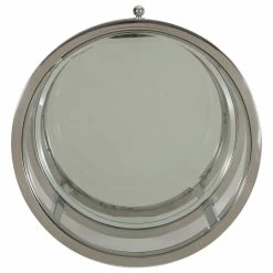 GDFStudio Cytheria Round End Table With Tempered Glass Drawers And Stainless Steel Frame -GDF sofa Shop 45b1891f01dbf0e2 4223 w800 h800 b1 p0