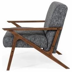 Vig Furniture Inc. Modrest Candea Mid-Century Walnut And Gray Loveseat -GDF sofa Shop 4691addb0e9088b6 6127 w800 h800 b1 p0