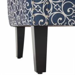 Belleze Arm Fabric Upholstered Chair Nailhead Trim Accent Chair, Navy/ White -GDF sofa Shop 46b126080f1fde0c 5258 w800 h800 b0 p0