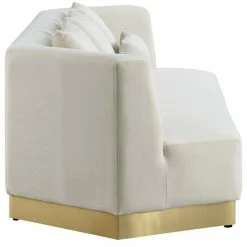 Meridian Furniture Marquis Velvet Sofa With Brushed Gold Stainless Steel Base, Cream 16 Meridian Furniture Marquis Velvet Sofa With Brushed Gold Stainless Steel Base, Cream -GDF sofa Shop 46c1322402740d80 3044 w800 h800 b1 p0
