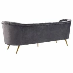 Meridian Furniture Margo Velvet Sofa, Gray -GDF sofa Shop 47d14fb8027411d9 6419 w800 h800 b1 p0