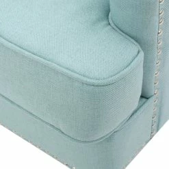 GDFStudio GDF Studio Madene Tufted Back Fabric/Microfiber Club Chair, Light Blue -GDF sofa Shop 485182f801b1be12 0713 w800 h800 b0 p0