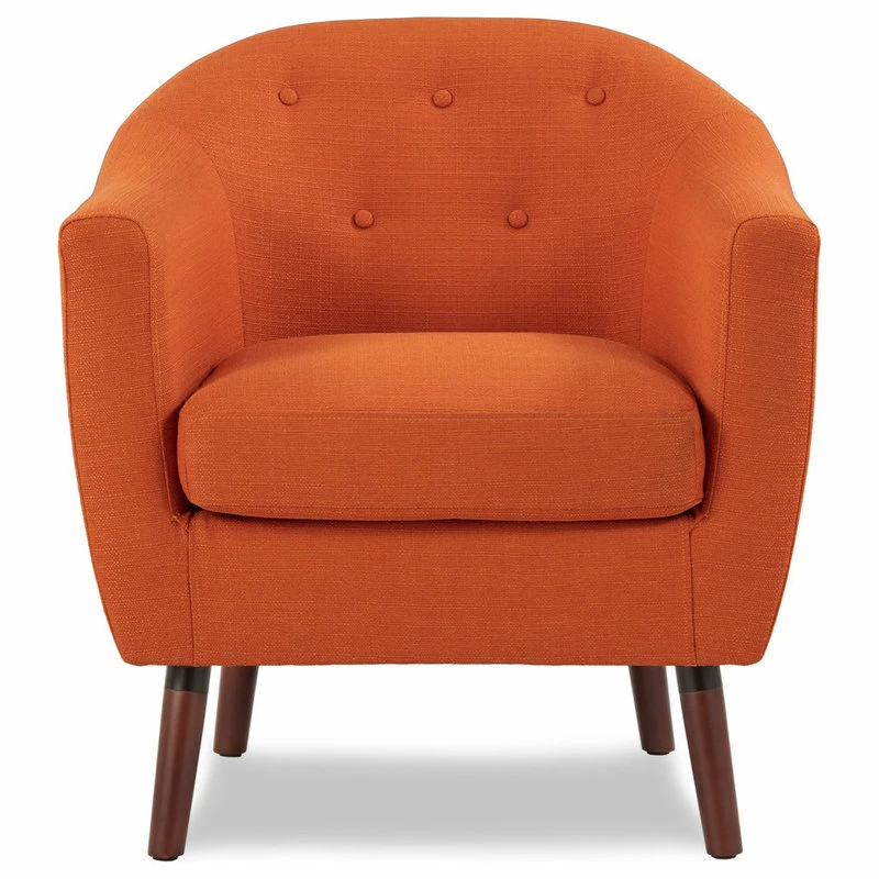 Lexicon Home Baylor Accent Chair, Orange 3 Lexicon Home Baylor Accent Chair, Orange
