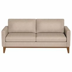 Decorn Modern Sofa, Oversized Design With Comfortable Polyester Cushions, Beige