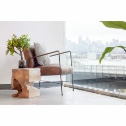 Moe's Home Collection Dagwood Leather Arm Chair Open Road Brown Leather -GDF sofa Shop 49e1830b0e828f67 1989 w800 h800 b0 p0