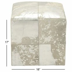 Brimfield & May Contemporary White Leather Stool 95945 -GDF sofa Shop 4a9100180b217e4c 8147 w800 h800 b1 p0