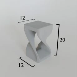 Strata Furniture Wooden Twist Table, Walnut, 14"x20" 7 Strata Furniture Wooden Twist Table, Walnut, 14"x20" -GDF sofa Shop 4aa1e238024b2056 9720 w800 h800 b0 p0