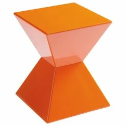 Sunpan Modern Home Rocco End Table, Orange