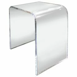 Southeastflorida 18" X 12" X 18" X 3/4" Clear Acrylic End Table Or Shower Bench