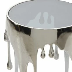 Brimfield & May Silver Contemporary Aluminum Accent Table, 24 X 16 -GDF sofa Shop 4de1470f03927aa2 6890 w800 h800 b0 p0