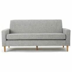 GDFStudio GDF Studio Stratford Mid Century Modern Fabric 3-Seat Sofa, Light Gray Tweed -GDF sofa Shop 4ef191bb01e529c6 4477 w800 h800 b1 p0