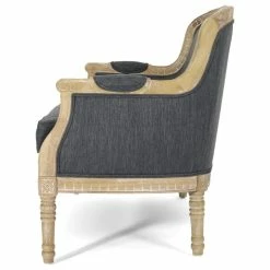 GDFStudio Alton Fabric Upholstered Loveseat, Charcoal And Natural -GDF sofa Shop 4f111e84013411d9 1925 w800 h800 b1 p0