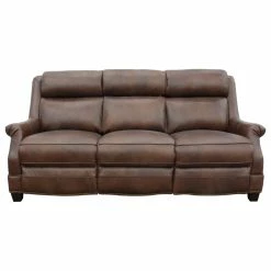 Barcalounger Warrendale Power Reclining Sofa, Worthington Cognac