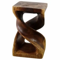 Kammika Import Export Co., Ltd (Thailand) Haussmann® Wood Double Twist Stool Table 12 In SQ X 20 In H Walnut Oil 12 Kammika Import Export Co., Ltd (Thailand) Haussmann® Wood Double Twist Stool Table 12 In SQ X 20 In H Walnut Oil -GDF sofa Shop 4f91168f0efee1a2 1805 w800 h800 b1 p0