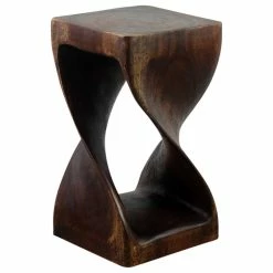 Kammika Import Export Co., Ltd (Thailand) Haussmann® Original Wood Twist Stool 10 X 10 X 18 In High Mocha Oil -GDF sofa Shop 4fc18c8f01baaf35 5826 w800 h800 b1 p0